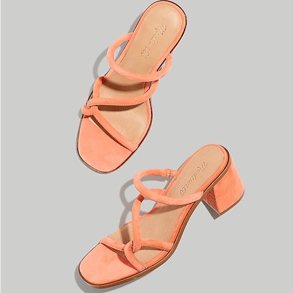 Madewell shoes Heel Sandals Suede block heel Women’s Size 8.5 - Picture 1 of 10